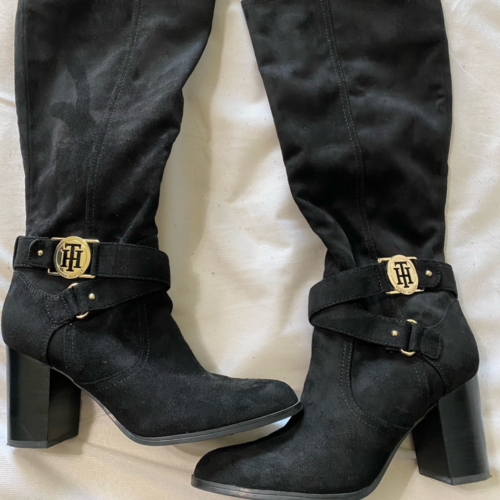 Black Tommy Hilfiger boots